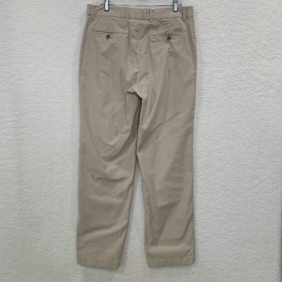 Perry Ellis Cottons Men's Chino Flat Front Pants 36x34* Beige - Picture 3 of 11